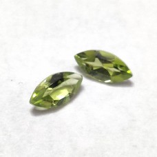 Peridot 8x4mm marquise facet  0.60 cts